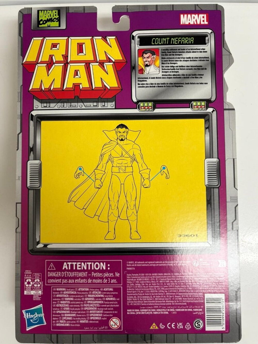 Marvel Legends Iron Man Count Nefaria Action Figure Hasbro - Picture 6 of 6